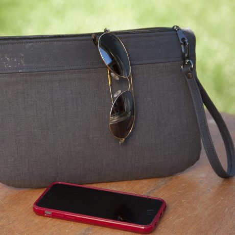 gray clutch glasses